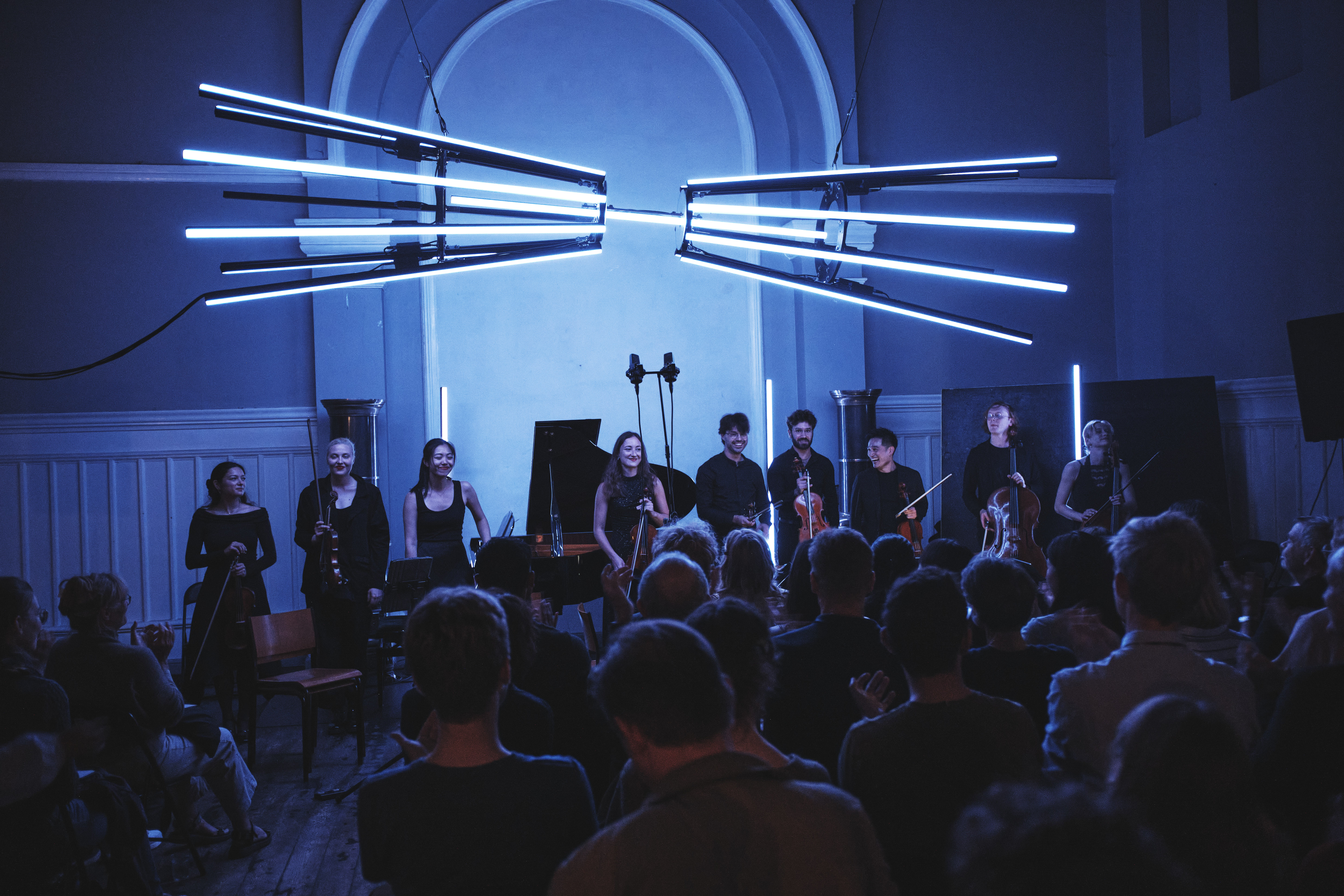 Interactive light installation for ACROSS Festival with NOVO Quartet